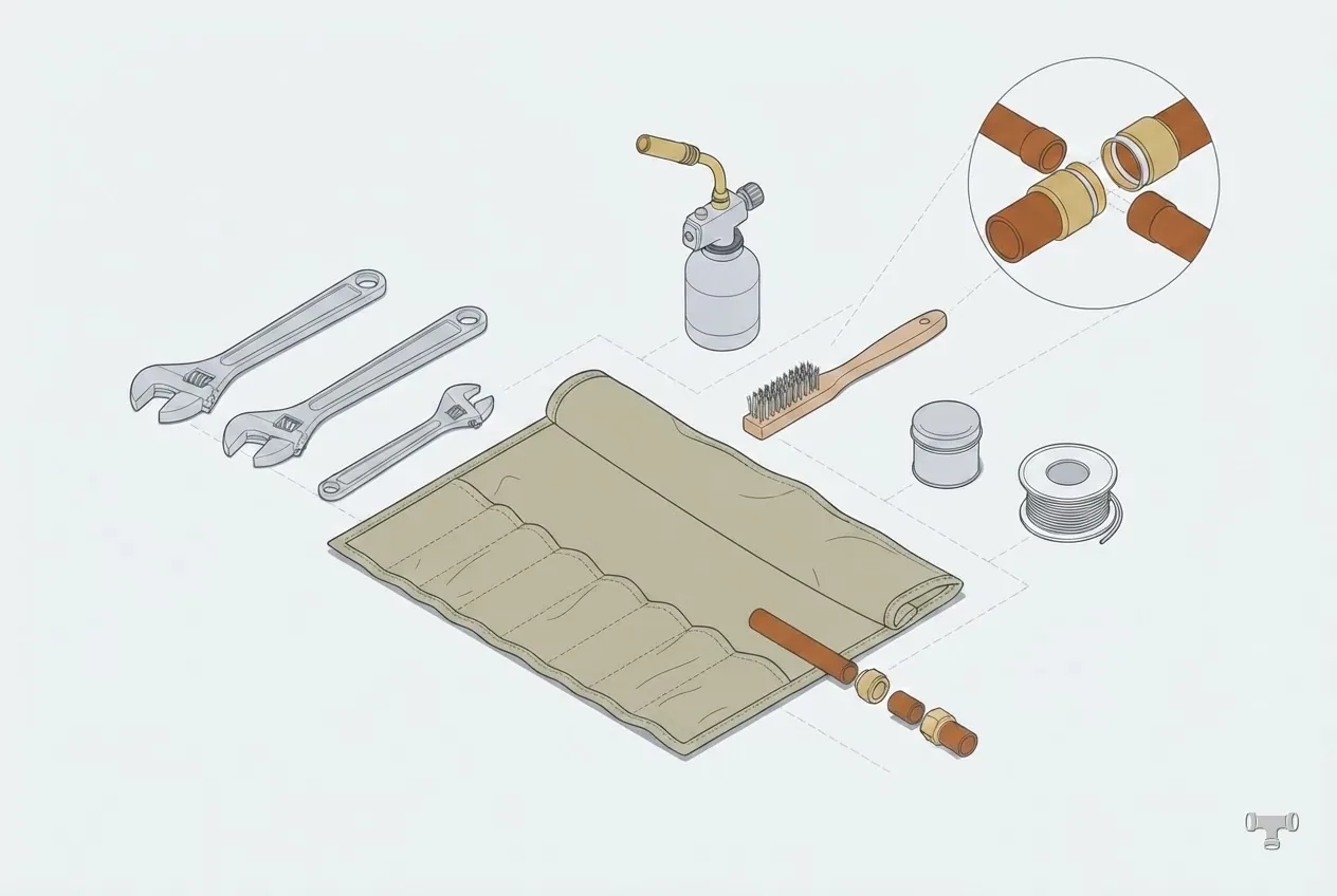 Isometric detail illustration for the plumber hourly rate guide